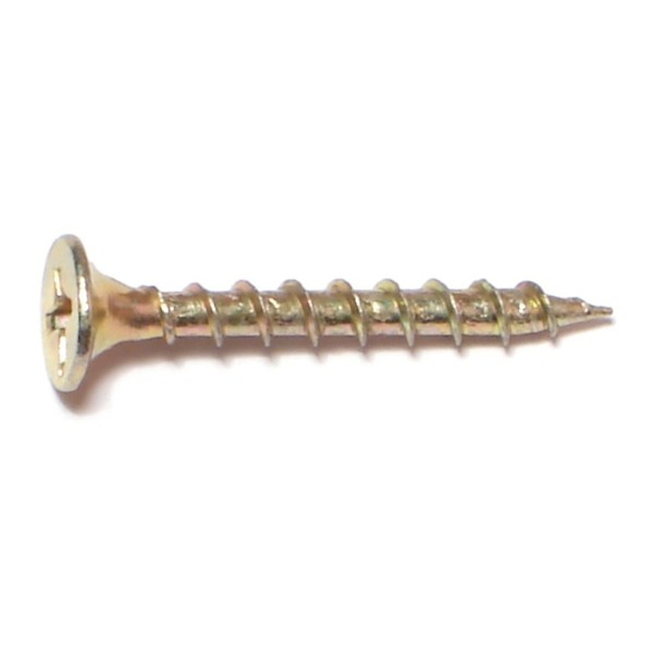 Buildright Drywall Screw, #6 x 1-1/4 in, Steel, Flat Head Phillips Drive, 812 PK 53984